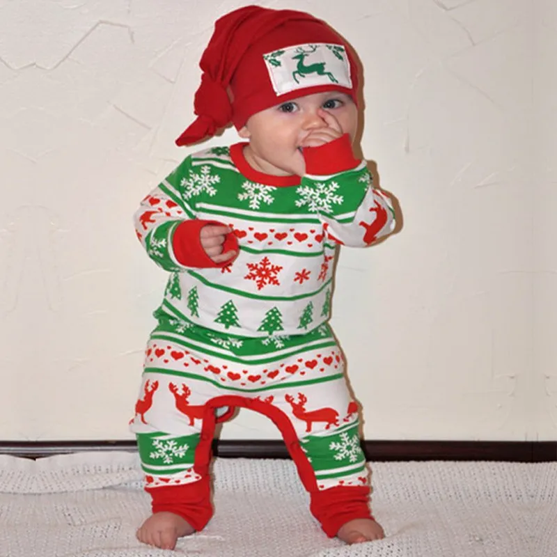 Disfraces De Navidad Rojos Ropa De Beb Ni a Reno Reci n Nacido
