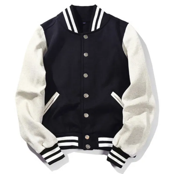 High Street Winter Long Sleeves Varsity Jackets For Men Baseball Letterman Coat Plus Size 3XL X0621