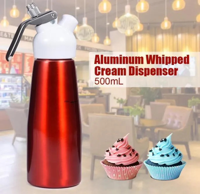 500ml Dispensador N2O Creme Whipper Sobremesa Sobremesa Molhos Manteiga Whípers Alumínio Liga Cremes Espuma Maker Bolo Ferramentas do Bolo Navio do Mar