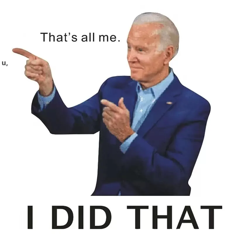 Biden I DID That Car Stickers Joe Biden Funny Sticker DIY Poster Cars Fuel Tank Decoration Party Favor RRD12875