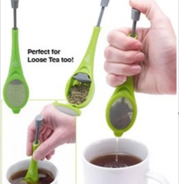 Matkvalitet Silikonmask te-infuser återanvändbar silspåse stil Loose Leaf Spice Filter Diffuser Kaffesyrare LLS307