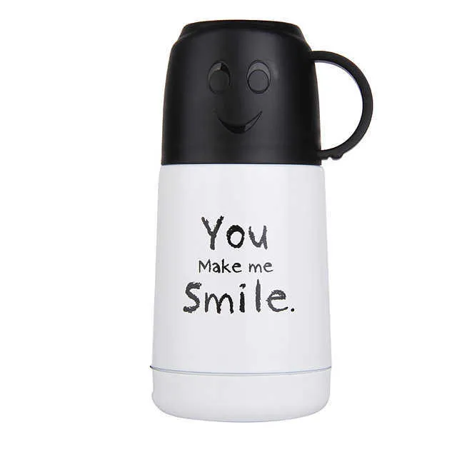 210ml Stainless Steel Thermos Cup Cute Smiling Face Best Canister