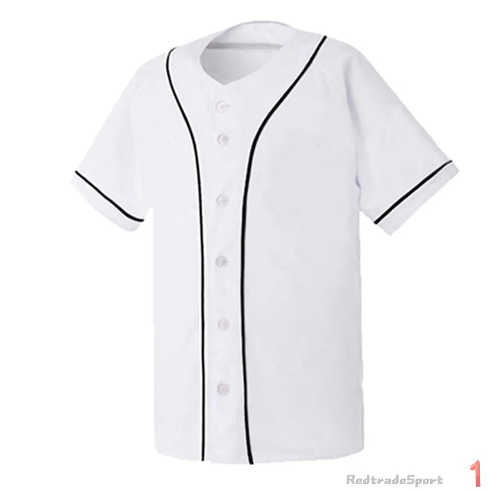 Personnaliser Baseball Jerseys Vintage Blank Logo Cousu Nom Numéro Bleu Vert Crème Noir Blanc Rouge Hommes Femmes Enfants Jeunes S-XXXL 1EOQI