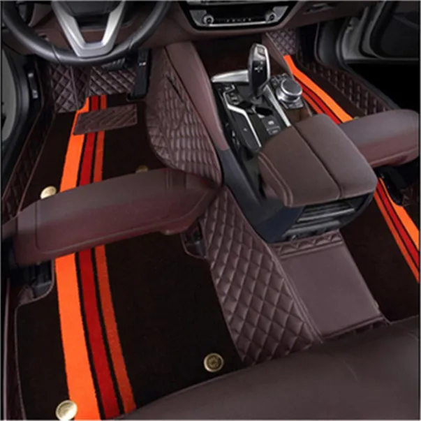 Specialiserad på produktionen Bentley Continental MulsAnne Speeding Mat Högkvalitativ bil upp och ner Två lager av läder filtmaterial smaklös icke-toxisk