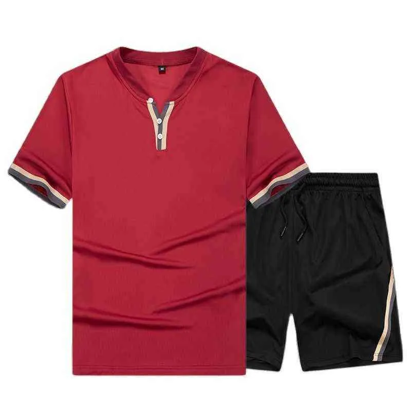 Dress Men Sets Summer Cardigan Bluzy Spodnie 2 Piece Set 2021 Bluzy Męskie Bluza Brands Sport Joggers Sprzęt Spodenki Suit Male G220224