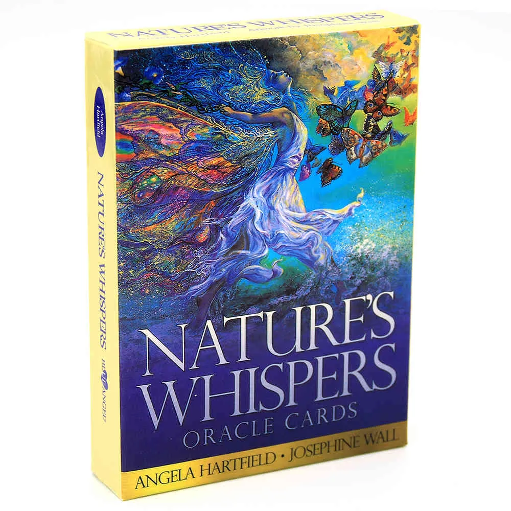 Nature's Whispers Oracles 50カードデッキ美しく見星初心者の初心者の首尾よくAngela Hartfieldゲームのおもちゃジュニア