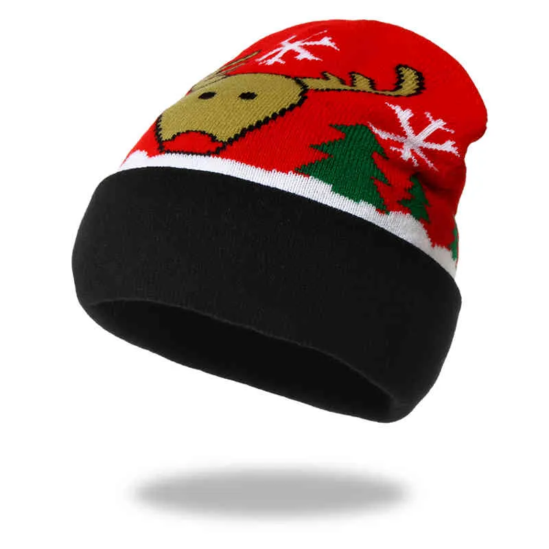 Chegada nova Christmas Beani Chapéu de Inverno Quente para Homens Mulheres Flexível Skulli Caps