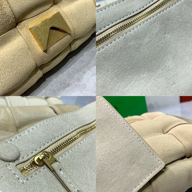 Designer clutch bags new products for autumn and winter, handbag classic woven diagonal one-shoulder pillow bag made of high-quality soft calfskin