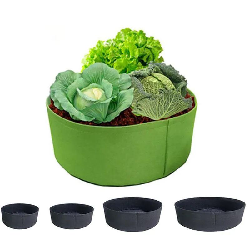 Fioriere Vasi Grande 50-127cm Fioriera per ortaggi Coltiva borse Vaso per piante Attrezzi da giardino per la casa Tessuto per fragole Jardin Growing T1