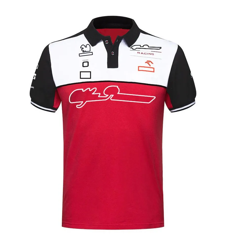 traje de carreras f1 manga corta Polo equipo de fórmula uno ropa de hombre