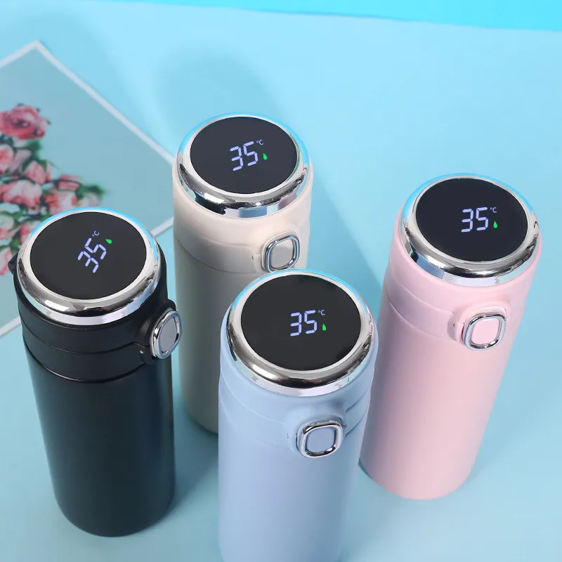 420ML Smart Thermos Bottiglia d'acqua in acciaio inossidabile Led Display digitale della temperatura Tazze termiche per caffè Tazze di isolamento intelligenti 1435 V2