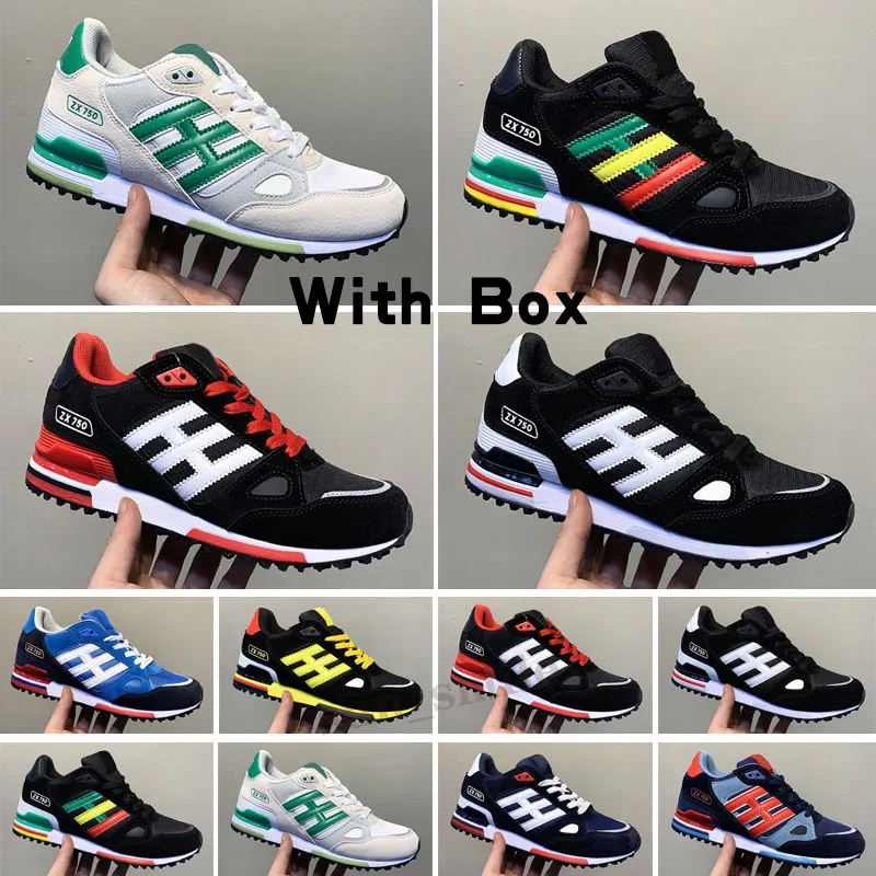 originals ZX 750 En gros EDITEX ZX750 chaussures de course Sneakers Sneakers ZX 750 pour enfants hommes et femmes athlétiques respirant 36-45