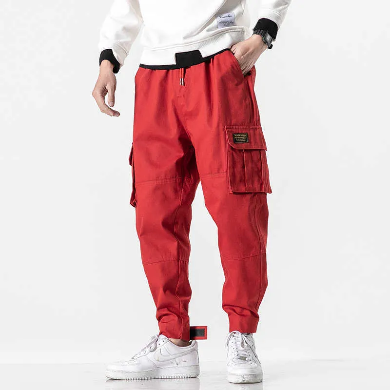 Cargo Hosen Männer Hip Hop 2021 Hosen Herren Herbst Harem Hose Streetwear Harajuku Jogger Sweatpant Baumwolle Hosen Männliche Hosen Y0927