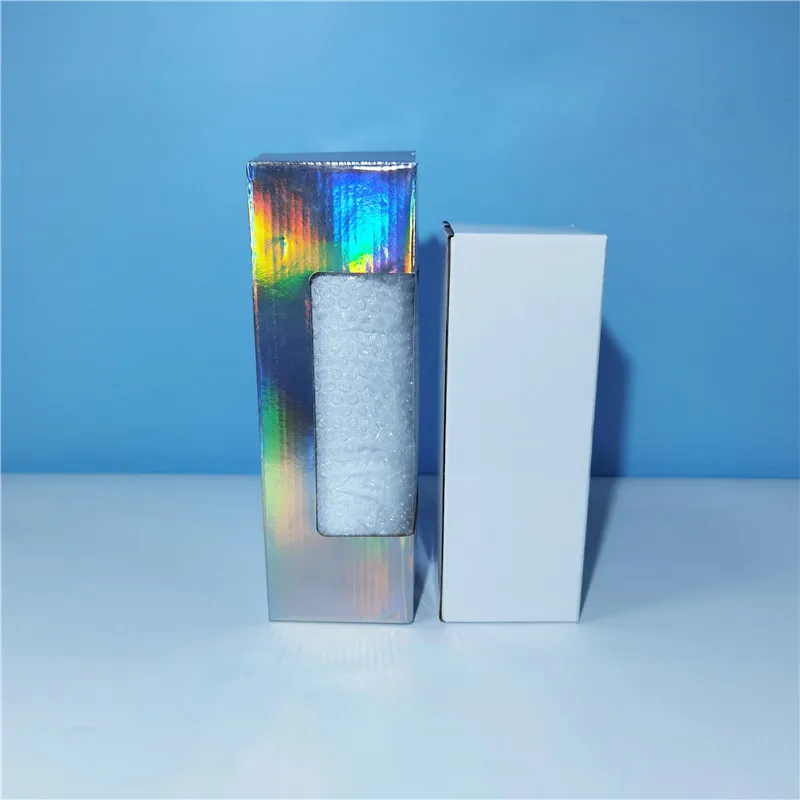 Sublimation Straight Tumbler With Holographic Box 20oz Skinny