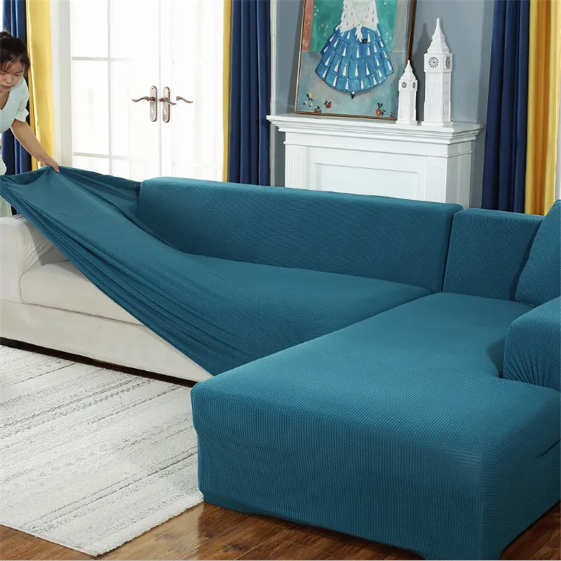 DHgate.com:L-Shaped Sofa Cover, Elastic Chaise Longue Corner