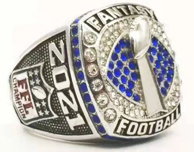 Personal collection 2021 Fantasy Football Nation Championship Ring with Collector039s Display Case9054851