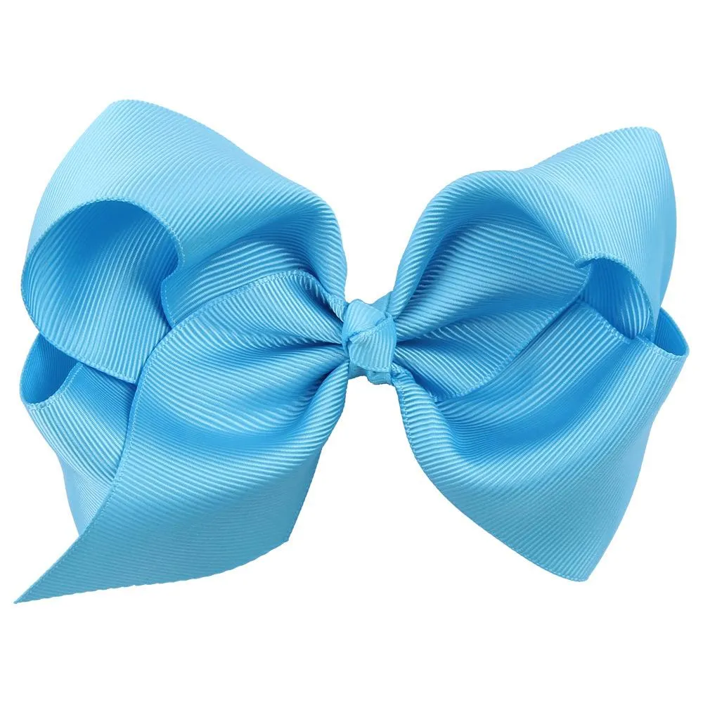 2021 Nya 16 färger Nya modebutik Ribbon Bows For Hair Bows Hårnål Hårtillbehör Barnbågar Blomma Hårband Girls Fast Ship