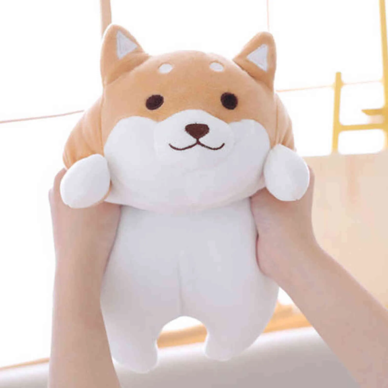 Söt doege shiba inu hund japansk docka leksak plysch cosplay corgi akita kudde kudde plysch xmas gåva fyllda leksak gåvor 40cm y211119