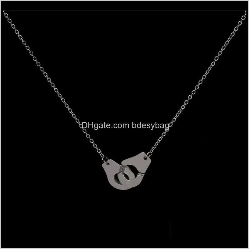 new 925 sterling silver handcuff menottes pendant necklace for men women france dinh van jewelry