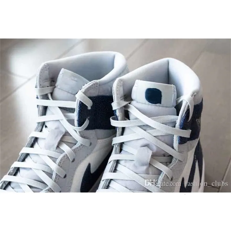 2020 new 1 1s PE Georgetown Hoyas Designer baskteball Shoes bule white Fashion Sport Zapatos 1s Sneakers with box