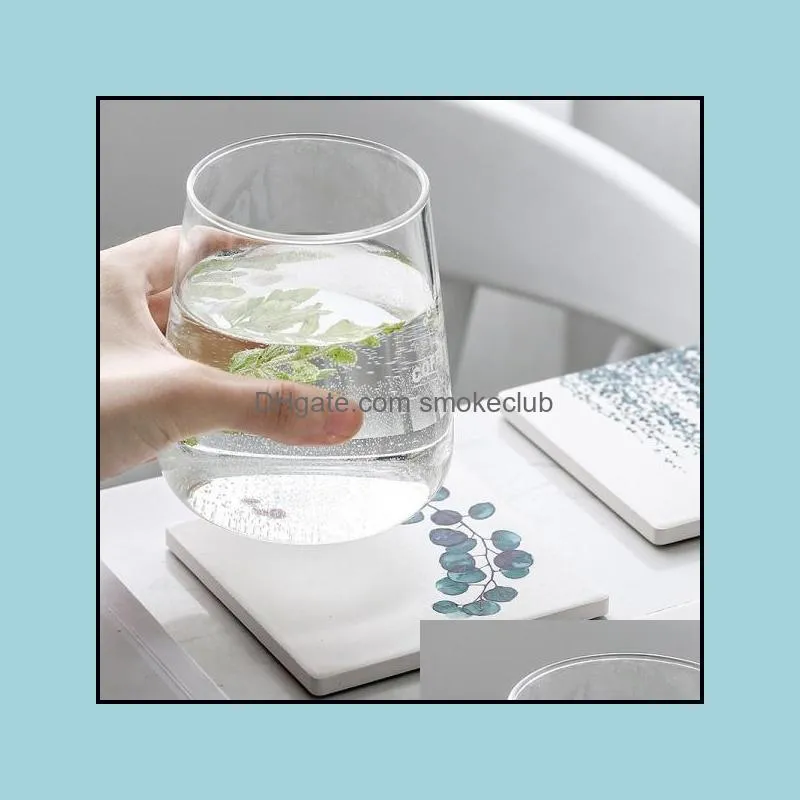 Wholesale Ceramic coaster Stone Drink Coasters Promotional gift round absorbent ceramic coaster