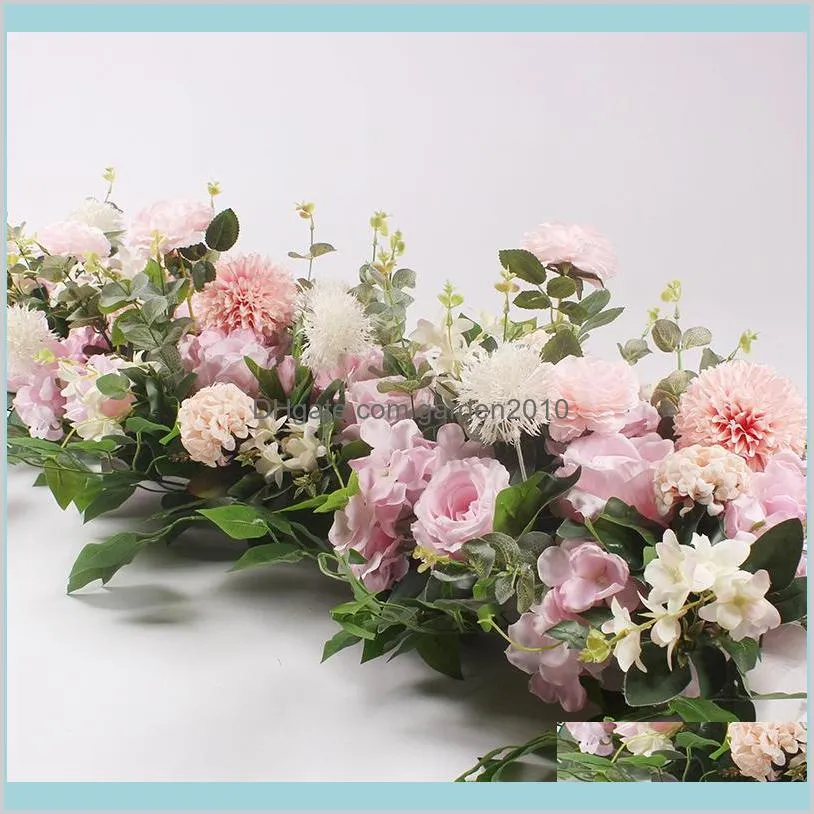 Flone Artificial fake Flowers Row Wedding