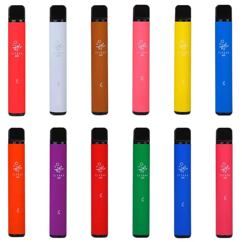 Elf Bar 600 Puffs Disposable E Cigarette 2ml Prefilled 20mg 550mAh Vape