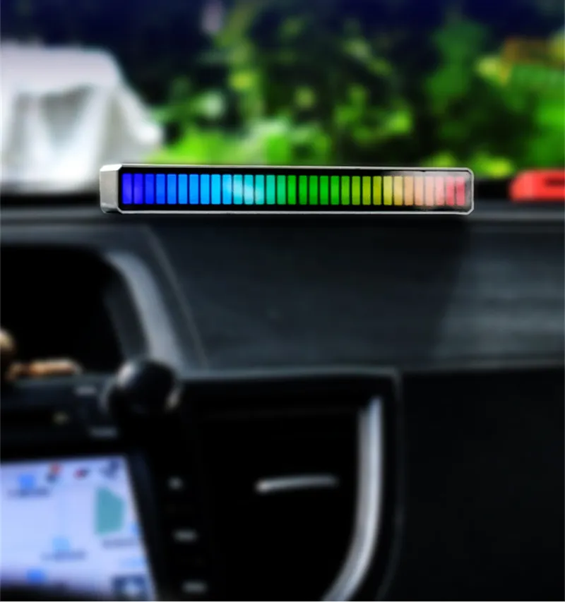 Acheter Lumière ambiante Led USB, décoration intérieure de voiture,  accessoires de style, lumière à commande vocale, lampe RGB de fête