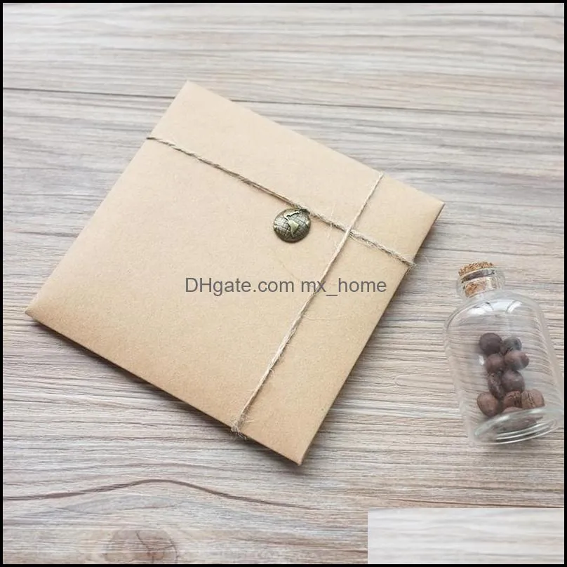 Wholesale-Free shipping 50pcs 13x13cm Disc CD Sleeve 250gsm Kraft CD DVD Paper Bag Cover CD Packaging Envelopes Pack wedding party