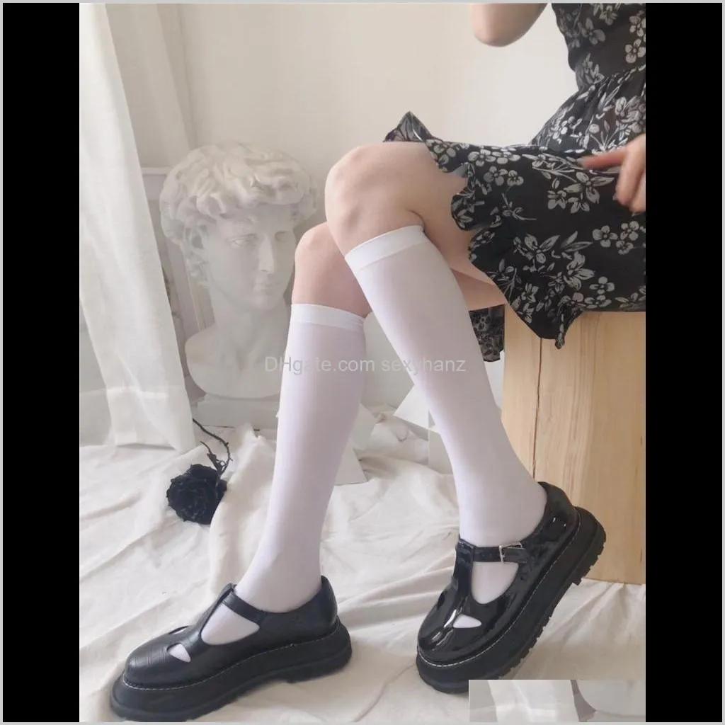 japan velvet women`s socks high knee socks woman lolita long leg female dress sock student calcetines mujer