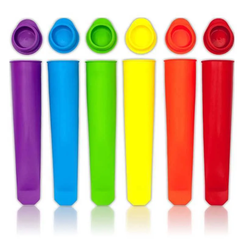 Silicone Ice Cream Tools Pice  molds for Kids, Reusable Ice Popping Mold DIY Freeze Popsicle Make