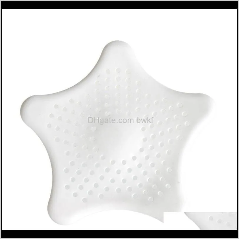 starfish kitchen tool sink hair anti blocking filter suction cup silica gel floor drain