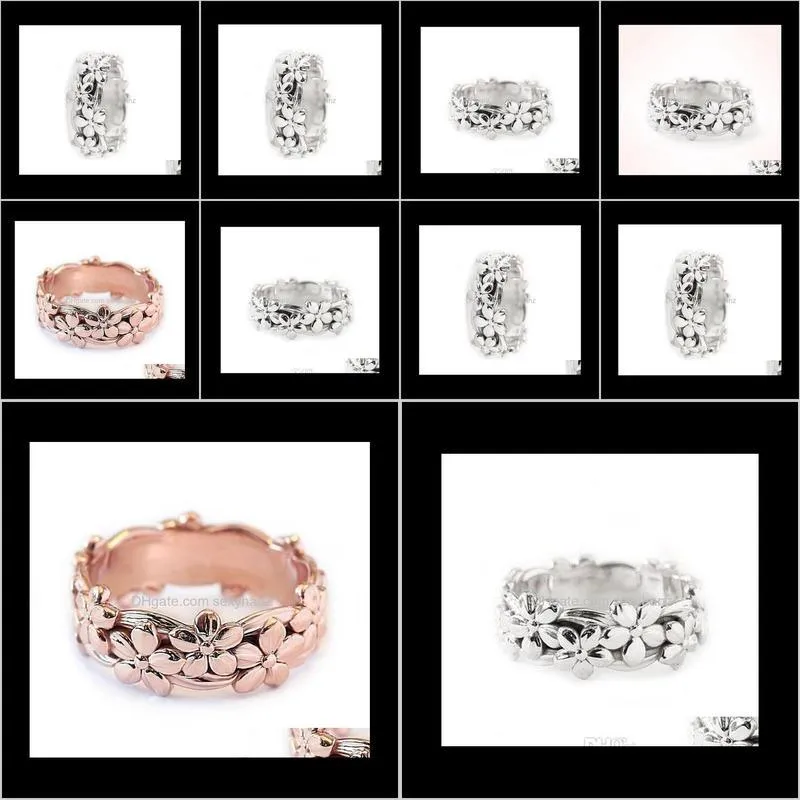 stereoscopic flower ring band rings wedding ring new ring for women fashion jewelry gift will and sandy drop ship 080381