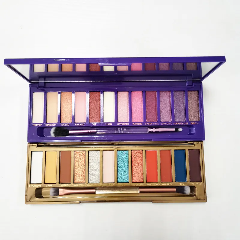 NOUVELLE palette de fards à paupières ULTRAVIOLE 12 couleurs Palettes de fards à paupières WILD WEST Mat scintillant Cosmétique de beauté