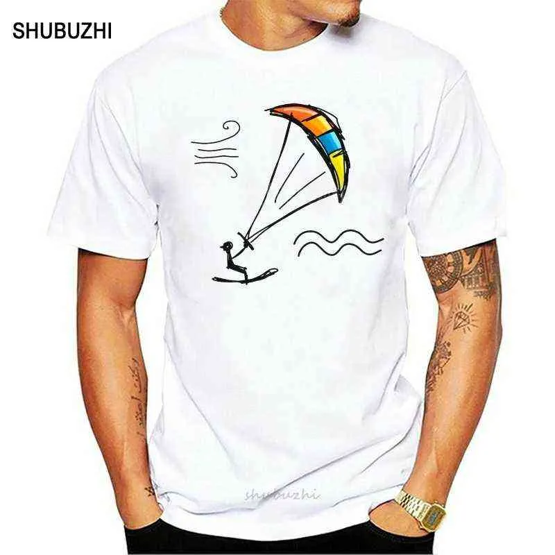 Kitesurfing Kiteboarding Top Streetwear Cotton Plus Size 4XL 5XL 6XL Mens T Shirts T-shirt For Men Plus Size 4XL 6XL Group Tee G1217