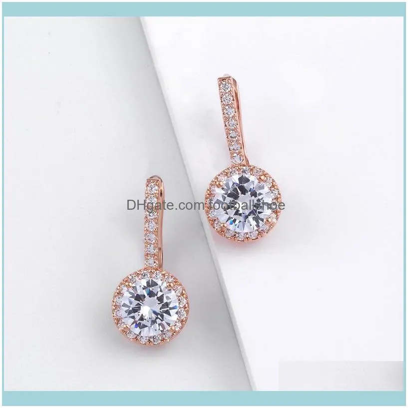 Designers earrings fashion personality snowflake Zircon Earrings 585 gold jewelry erp99