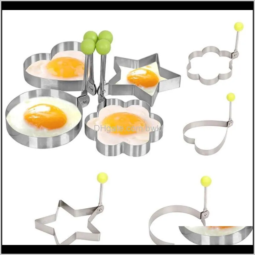 1pcs stainless steel fried egg mold pancake bread fruit and vegetable shape decoration kitchen accessories kitchen gadgets tool
