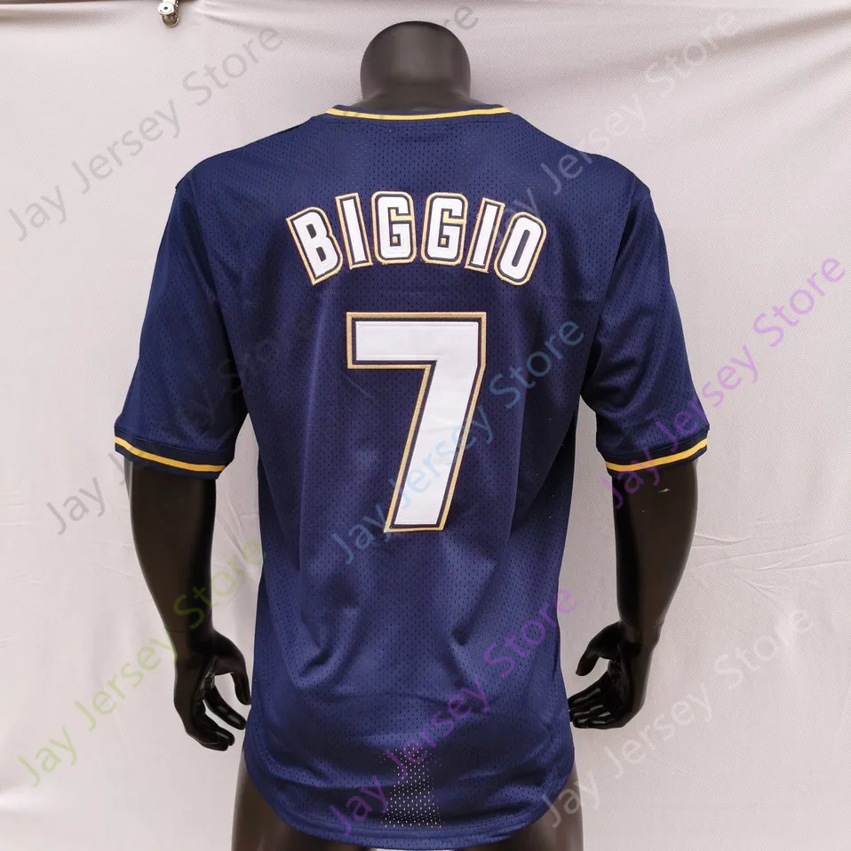 Craig Biggio Vintage Rainbow 1980 2024 White Hall Of Fame Patch Baseball Jersey Navy Gold Grey Polyester Breathable Pullover
