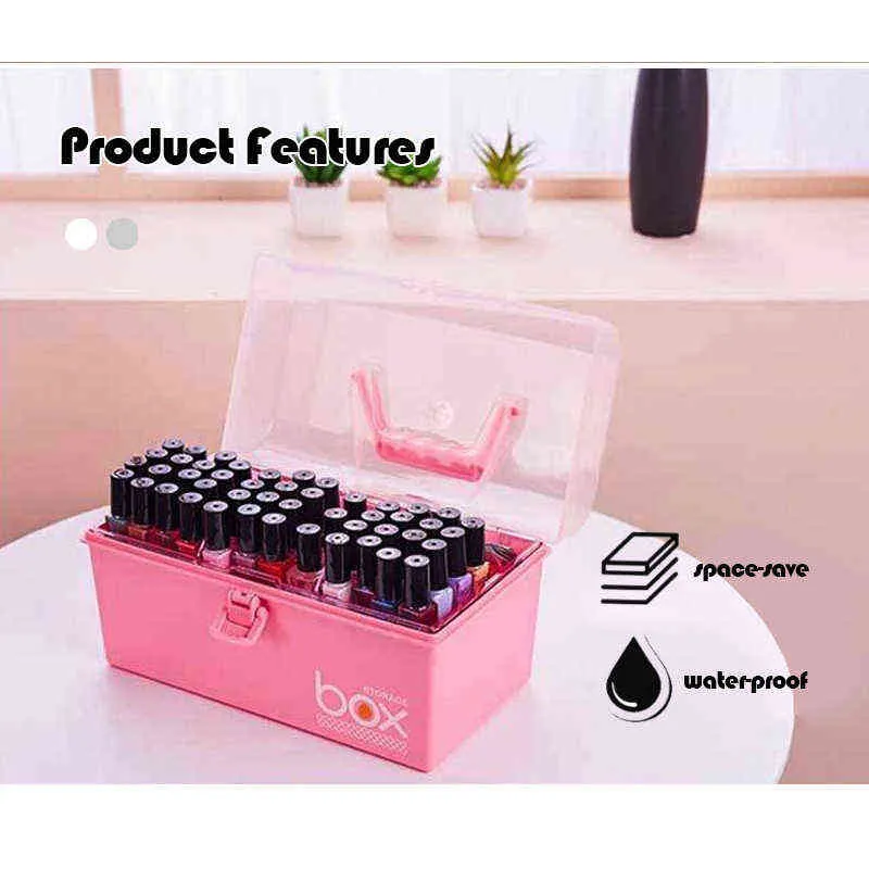 Clearly Chic 30 Compartment Plastic Nail Polish Organizer Box - China  Organizer Case and Storage Holder price | Made-in-China.com