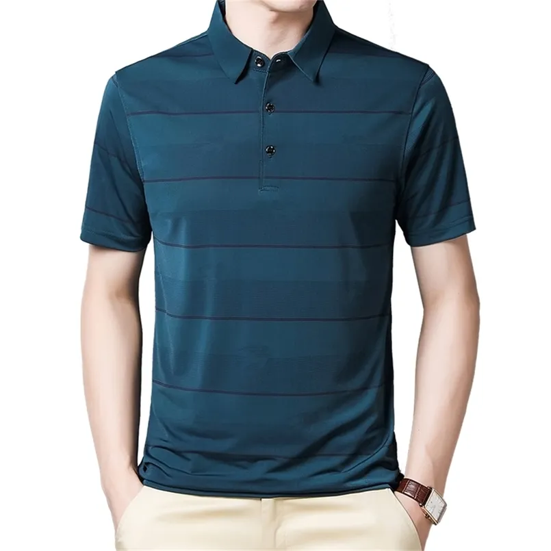 Browon 비즈니스 트렌드 티셔츠 남성 잘 생긴 작업 옷을위한 여름 소프트 짧은 소매 tshirt 대형 티셔츠 210714