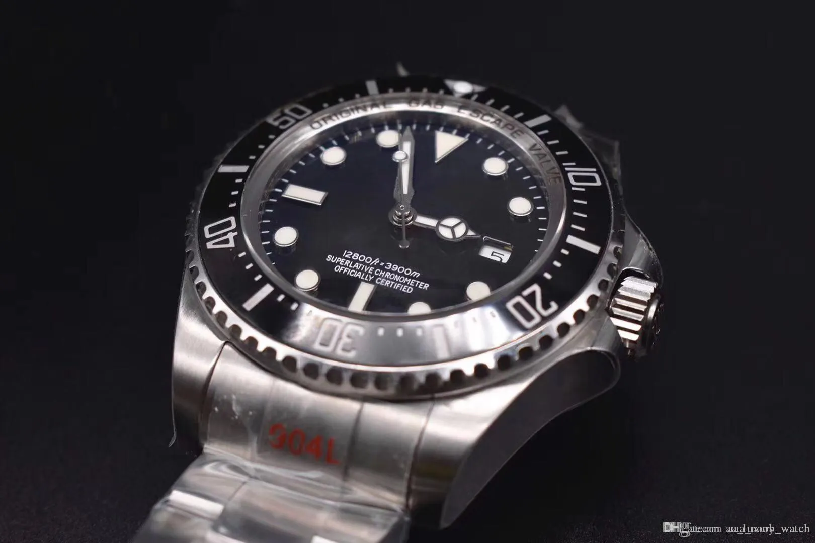Zf factory Luxury Rolex Submariner 126660 Ghost King 43.5mm Automatic Watch 2836 3135 Movement Waterproof 300m