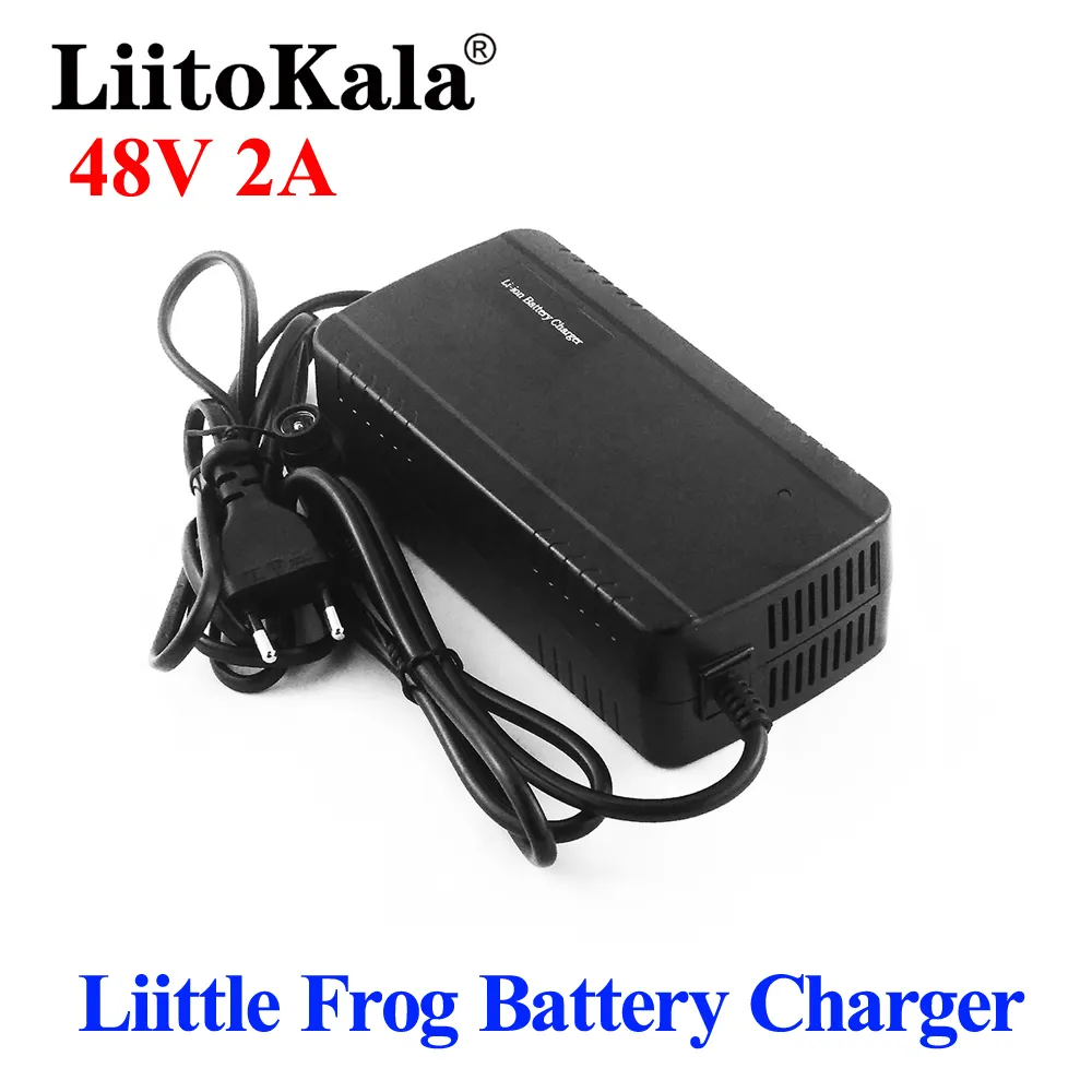 Liitokala 36V 48Vリトルカエル充電器42V 54.6V 2A充電器リチウムイオン充電器10S 13S 36V 48 V電動バイク