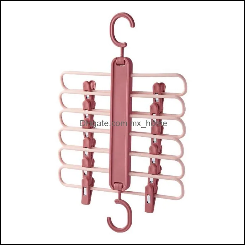 Multi-layer Drying Rack Magic Hanging Clothes Pant Hanger Multifunction U90A Hangers & Racks