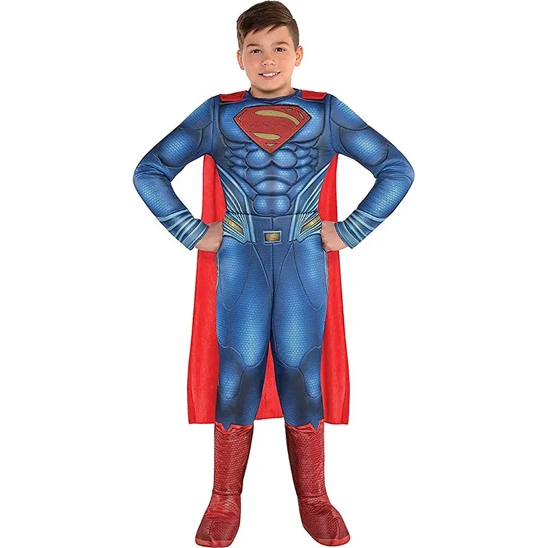 Avenger Alliance Superman Muscle Costume Halloween Cosplay Kostium Kostium Etap wydajności