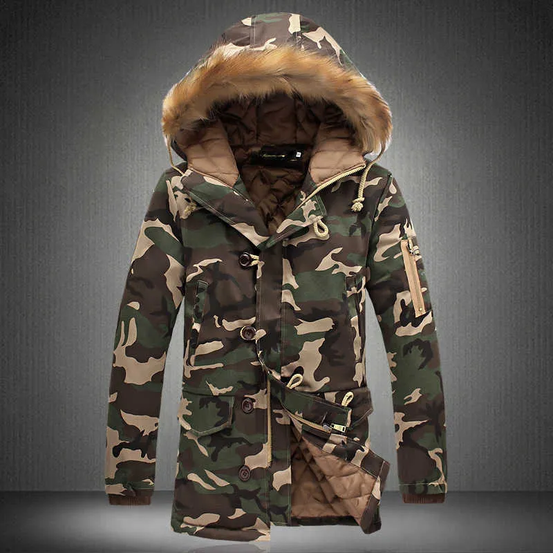 Parka camouflage top homme