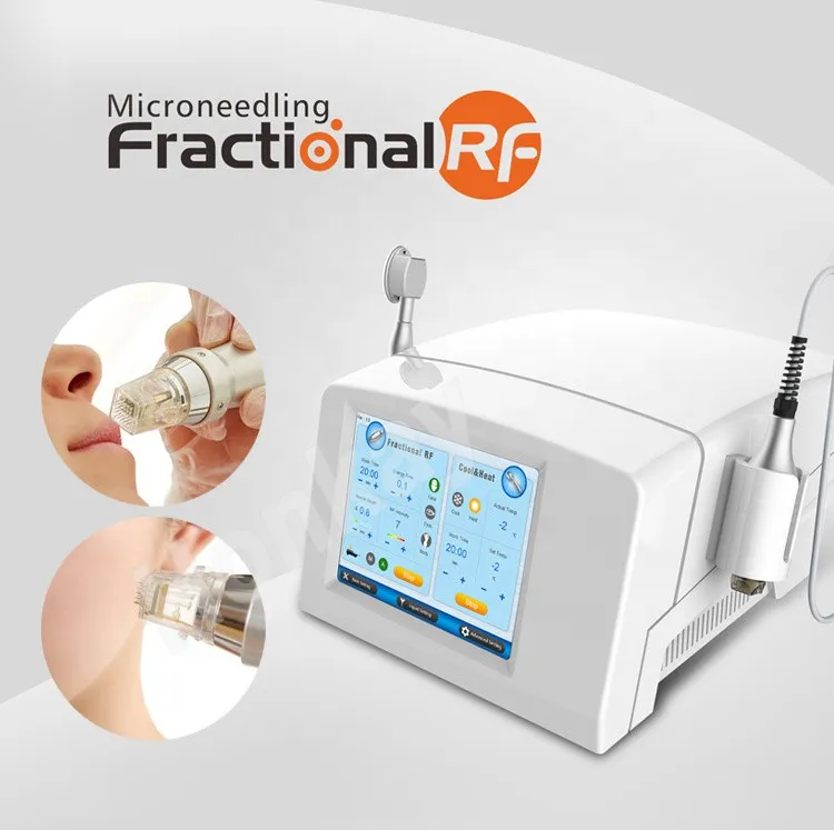 피부를위한 냉각 머리가있는 Microneedle 분수 RF 및 무반기 분수 RF 기계 윙클 제거 치료