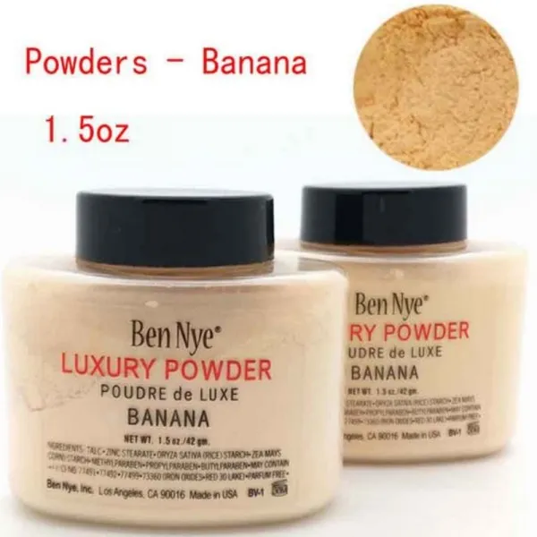 Ben Nye Luxury Powder 42g 1.5 OZ New Natural Face Loose Powder Waterproof Nutritious Banana Brighten Long-lasting