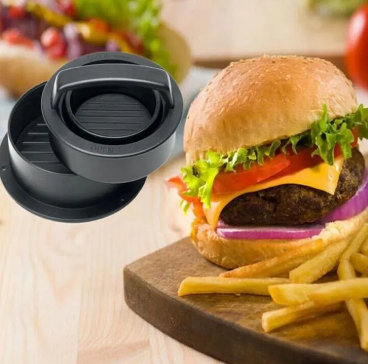 Meat Press Tool Home DIY Hamburger Round Shape Non-Stick Cutlets Burger Patty Makers Food-Grade ABS Kitchen Meat-Tools SN2727