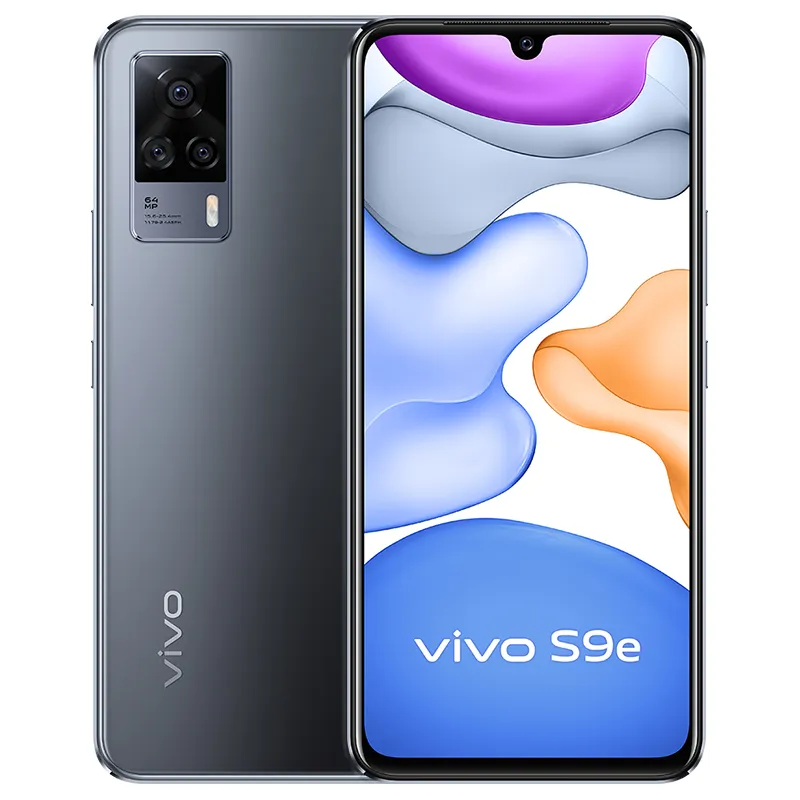 オリジナルのvivo S9E 5G携帯電話8GB RAM 128GB 256GB ROM MTK Dimense 820 64MP AF OTG 4100mAh Android 6.44 "Amoledフルスクリーン指紋IDフェイスウェイクスマート携帯電話