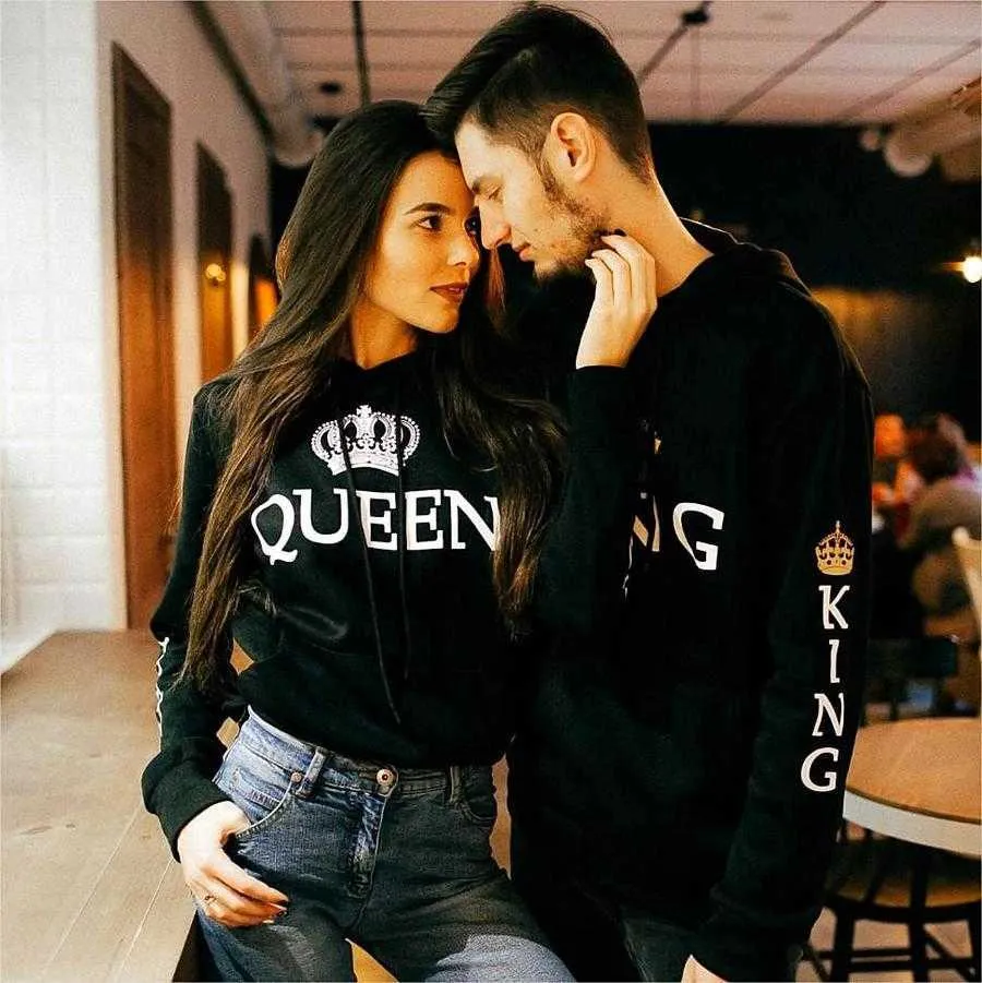 Poshfeel King Queen Printed Couple Gym Hoodies For Men Unisex Sweatshirts For Casual Wear And Gifting X0629 From Cow01 27.32 DHgate.Com